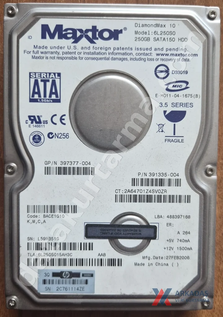 Maxtor 6L250S0 — ürün fotoğrafı 1
