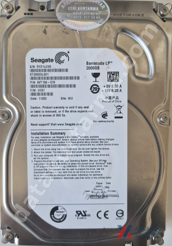 Seagate ST2000DL001 — ürün fotoğrafı 1