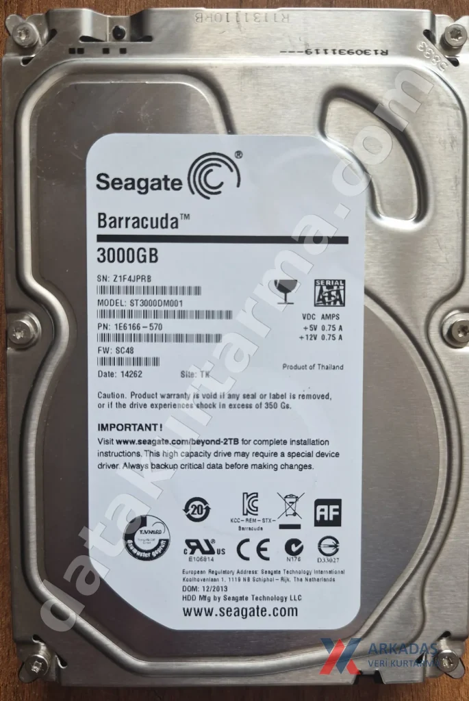 Seagate ST3000DM001 — ürün fotoğrafı 1