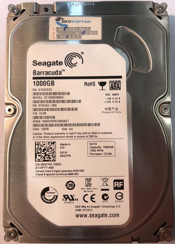 Seagate ST1000DM003 — ürün fotoğrafı 1