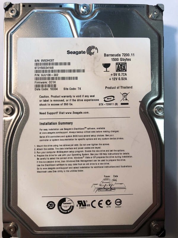Seagate ST31500341AS — ürün fotoğrafı 1