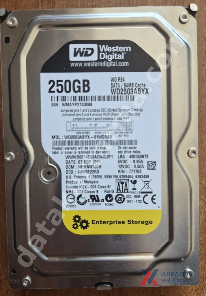 Western Digital WD2503ABYX — ürün fotoğrafı 1
