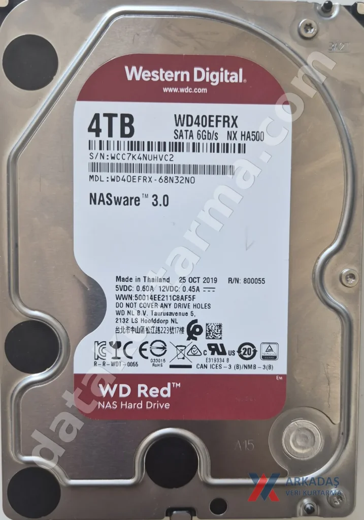 Western Digital WD40EFRX — ürün fotoğrafı 1